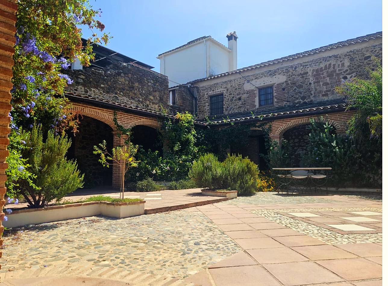 Inner courtyard of the Breathe estate in Marbella